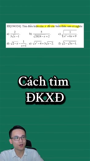 Cách tìm điều kiện xác định của biểu thức chứa căn quan trọng trong chương trình học lớp 9 | Thầy Chu Đình Mong - Chuyên Luyện Thi Toán 9 Lên 10, Toán THCS