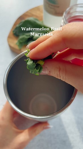 Refreshing Watermelon Basil Margarita Recipe