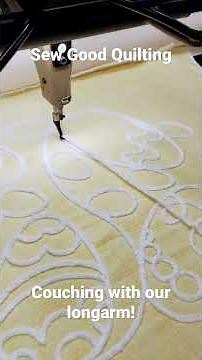 Doing some couching with our #gammill #statler #longarmquilting #machinequilting #longarmquilter