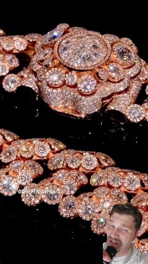 The 🤴 of All Diamond Miami Cuban Link Chains! They Went So Hard With This 💎 Setting Design #shorts