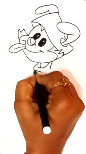 How to Draw Wakko Warner (Animaniacs) #shorts #ytshorts #drawing #youtubeshorts #art ‪@EasyArtbyPG‬