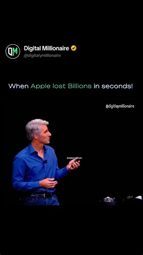 𝐃𝐢𝐠𝐢𝐭𝐚𝐥 𝐌𝐢𝐥𝐥𝐢𝐨𝐧𝐚𝐫𝐢𝐞 🇺🇸 | The entire world watched as Face ID failed on stage… and for a split second, Apple’s future looked shaky. One missed unlock in front of... | Instagram