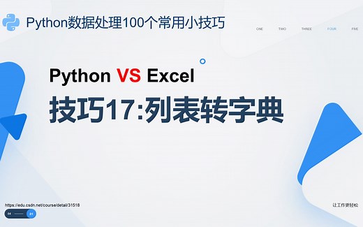 python vs excel 丨列表转字典
