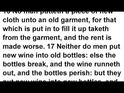 Matthew 9 KJV Read Along Audio Bible with Scrolling Text