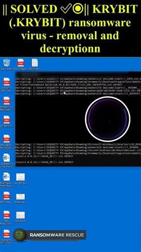 KRYBIT (.KRYBIT) ransomware virus #shorts #trending #KRYBIT