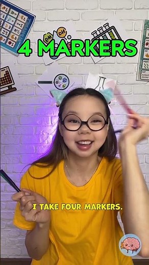 Marker Drawing Challenge! How Many Can You Use? 🖍️🎨