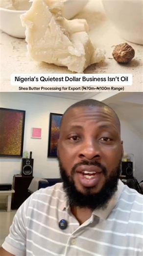 O l a y í n k á O b e b e on Instagram: "Nigeria made a quiet policy move and it could change everything. Shea butter is now a processing-first, export-driven industrial business, not a raw commodity hustle. Dollar revenue. Naira costs. Global buyers. This is what serious investors study before they build. To get the free Investment Summary, comment “Shea Butter” 👇 And if you want the full Investor Clarity research, Come to my DM before you spend a single dime. #SheaButter #ExportEconomy #MadeI