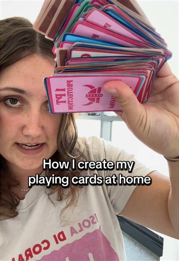Replying to @gdapqowo long awaited tutorial on how I make my playing cards from home 💗 #playingcards #game #cardgame #howto #tutorial #smallbusiness #howtomakecards #howtomakeplayingcards #diy #game