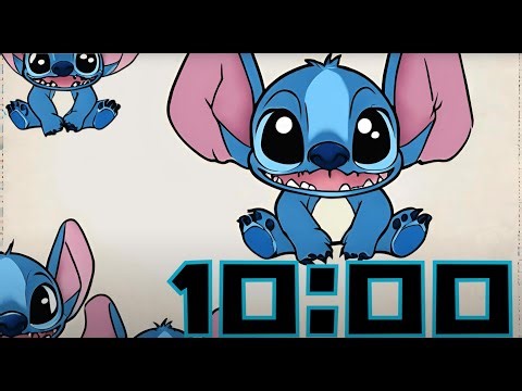 10 Minute Timer Stitch Timer with Hawaiian Instrumental Music Ten Minute Disney Stitch Timer