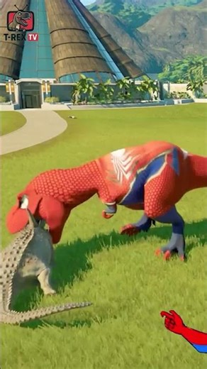 🕷️ Spiderman Dinosaur Eats All Dinosaurs 🦖🍴 | Jurassic World Showdown #dinospider #jurassicworld