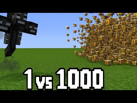 wither VS 1000bees