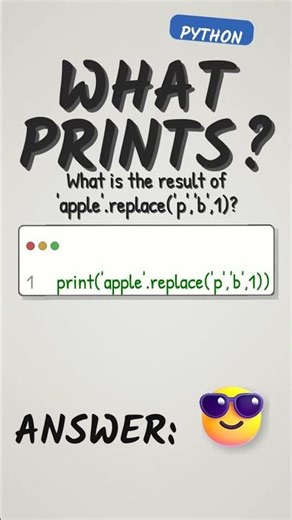 Python replace() Method Output