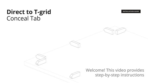 Acoufelt: Conceal Tab to T-Grid Installation Video