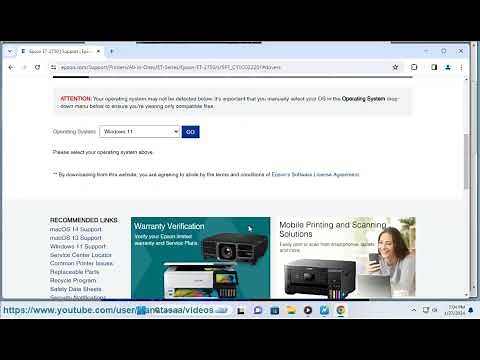 Download and install Epson ET 2750 driver.