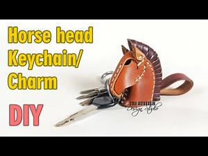 How to make an AWESOME DIY leather keychain for beginners | Leather craft