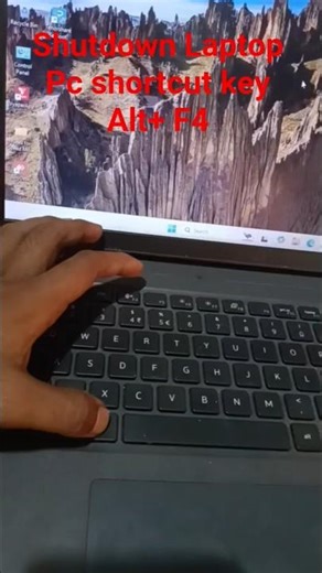 laptop shutdown shortcut key || how to power off #viral #pc #shorts #hack