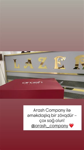 @Arash Company Zərif düşüncəniz üçün sonsuz təşəkkürlər.❤️