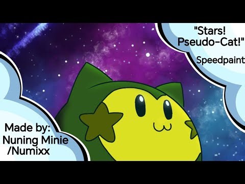 [Speedpaint] Stars! Pseudo-Cat! // Hosshi Fanart // Kaitou Joker
