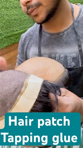 how to remove hair patch glue from head #shorts #trending #keswigs