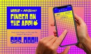 YouTuber MrBeast Stops Finger on the App Competition After Contestants Last 70-Hours