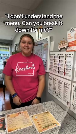 💥 💥 “We’re testing engagement! Hit that ❤️ — when we reach 100 likes, one of YOU is getting a prize!” 💥 💥 And….we really can BREAKDOWN that menu for you! Just ask! We love to share all the options and flavors! | Knockout