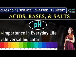 Acids, Bases and Salts- pH and Its Importance, Universal Indicator- 4 Video Lecture - Class 10