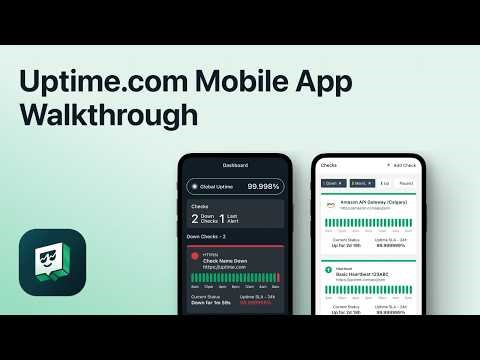 Uptime.com Mobile App Walkthrough