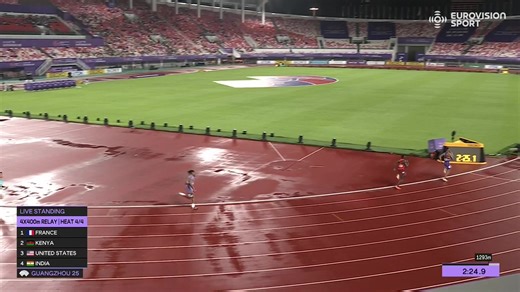 201K views · 3K reactions | 朗 La victoire avec Tokyo à l'horizon !   Le 4x400 m  (Muhammad Abdallah Kounta, Loïc Prévot, David Sombé, Adrien-Mansa Coulibaly) remporte sa série du 1er tour de qualification en 3'00''30 aux Relais Mondiaux de Canton (Chine) !  Billet validé pour les Mondiaux et finale ce dimanche à 15h49 !  Suivez les #WorldRelays en DIRECT sur https://eurovisionsport.com. | FFA - Fédération Française d'Athlétisme | Facebook