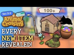 Every NEW Item In 3.0 Update Revealed - Animal Crossing New Horizons