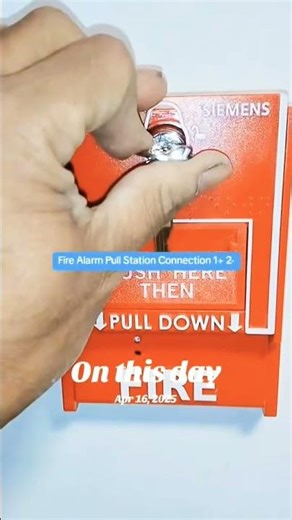 Siemens Manual Call Point 01 🤙😎 #fire #firealarmpanel #electrician #firesafeonline #firealarmsystem