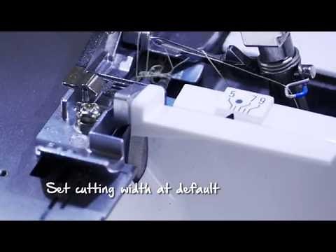 Tutorial: how to create piping with the BERNINA multi-purpose foot for overlockers / sergers