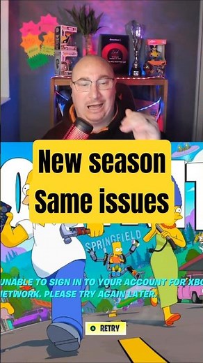 The Simpsons update is live for some people. Log-in issues are causing issues for others #fortnite
