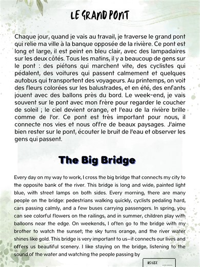 Learn French with short story#French