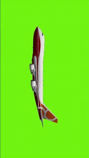 Premium Airplane Flying Green Screen Animation | Aviation Stock Footage #shorts #airplane #short