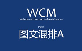 【二班专属】WCM白痴教程——图文混排A [电流麦忍一忍吧]