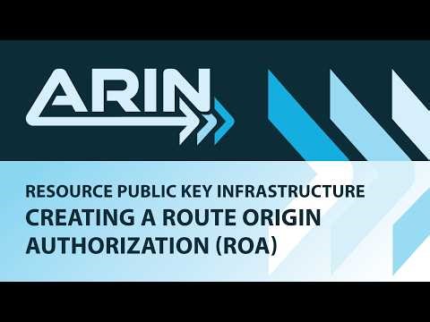 RPKI: Creating a ROA