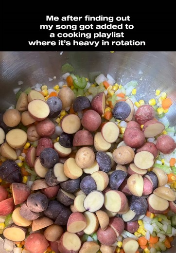 If you know me you probably know I don’t cook often 😅 but I’m feeling inspired after seeing “Life Gives You Love” get added to a cooking playlist on Spotify!