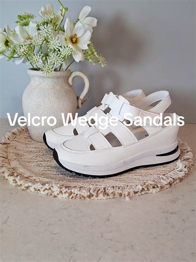 Womans Velcro Wedge Sandals ✨The price is accurate at the time of posting. Prices, sales, and coupons can change at any time. #sneakers #footwear #womansfashion #shoe #sandals