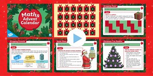 Advent Calendar Maths Challenges UKS2