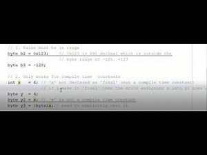 Java 8 OCA (1Z0-808) - Java Data Types (Enthuware sample questions)