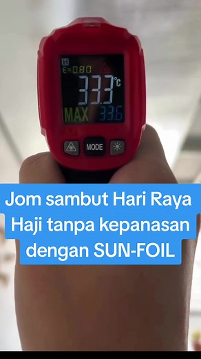 Jom lawan panas dengan SUN-FOIL! Tengok betapa dramatiknya ia sejukkan suhu awning ni. 😎☀️ #fypシ #sunfoil #yhsunfoil #bubblefoil #penebathaba #aluminiumfoil #diyprojek