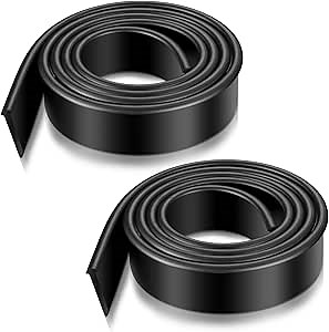 Tondiamo 72 Inch Black Shower Door Bottom Seal Shower Door Seal Strip Waterproof Trim for Home Bathroom