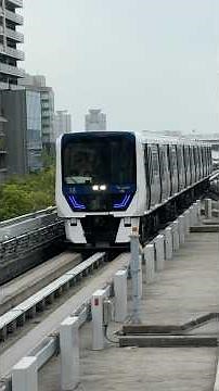 【ゆりかもめ】ゆりかもめ7581編成 豊洲駅着 東京臨海新交通臨海線 自動案内軌条式旅客輸送システム yurikamome