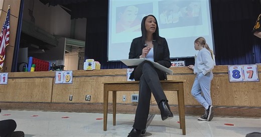 Montgomery County Chair Jamila Winder shares her story with students for Black History Month