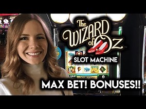 Wizard of Oz Original and Ruby Slippers Slot Machines! Fun and Bonuses!!!