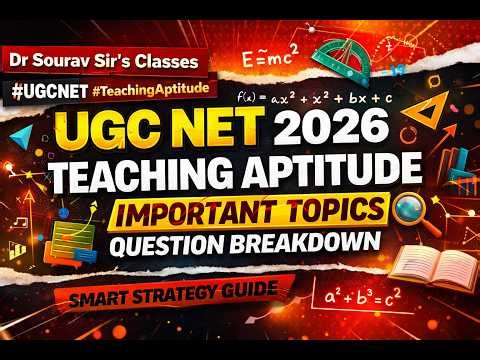 UGC NET 2026 Teaching Aptitude Important Topics Question Breakdown | Smart Strategy Guide #UGCNET