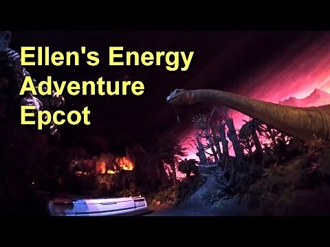 Ellen's Energy Adventure Low Light Full On Ride POV with Preshow, Epcot, Walt Disney World