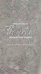 BK-Travertino je dekorativni mineralni malter sa rustičnim efektom za unutrašnje i spoljašnje zidove koji pruža jedinstven izgled enterijeru. U videu pogledajte finalni rezultat BK-Travertino tehnike koju je postigao majstor Dejan Zajić Bekament Snaga je u našim rukama | Bekament