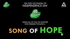 This Independence Day B Natural dedicates 'Hum Honge Kamyaab' a Song of Hope to Indian Farmers and urges fellow Indians to show their support to turn their hopes into reality. You can sing the SONG OF HOPE too. Upload a video of you singing your version of Hum Honge Kamyaab using #SongofHope #BNatural and stand a chance to win exciting gifts. Don’t forget to tag us! | B Natural Fruit Beverages