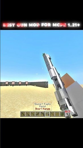 This Mod Adds REALISTIC Guns On MCPE!